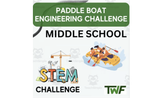 Paddle Boat STEM Engineering Challenge- MIDDLE SCHOOL-STEM Engineering