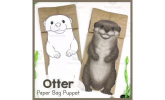 Paper Bag Otter Craft
