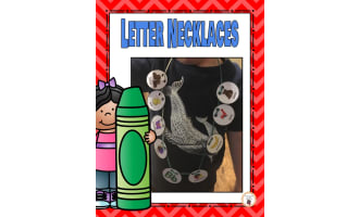 Paper Letter Necklaces