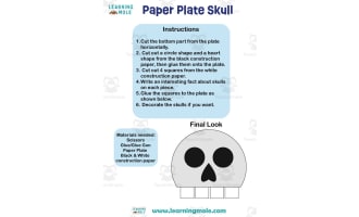 Paper Plate Skull Activity