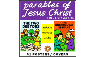 Parables of Jesus Bible Poster Cards