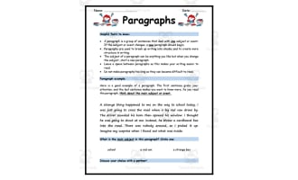 Paragraph Practice Booklet