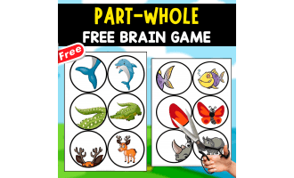 PART-WHOLE | 29 FREE IMAGES FOR CUTTING AND MATCHING