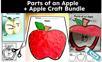 Parts of an Apple + Apple Craft Bundle