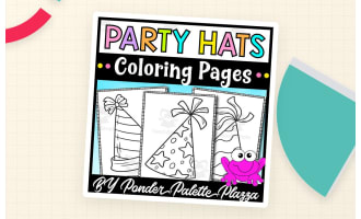 Party Hats Coloring Pages – Celebration Activity