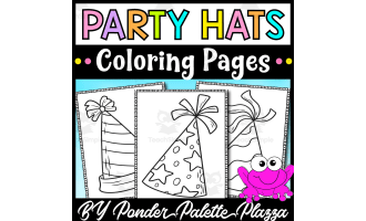 Party Hats Coloring Pages