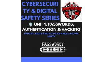 Passwords, Hacking & Authentication: Cybersecurity Pack (Grades 6β12)