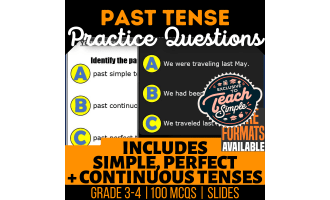 Past Tense Practice Questions - Grammar Grade 3-4 (Slides)