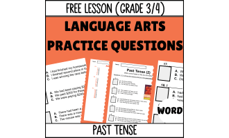 Past Tense Sample - Grammar Grade 3-4 (Word)