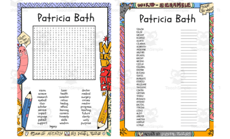 Patricia Bath word search & scramble