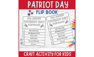Patriot day flipbook September 11th 9/11 Prompt Writing & DIY Craft