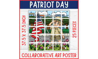 Patriot day September 11 collaborative poster, 9.11 coloring Craft art