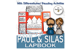 Paul And Silas Bible Story Lapbook Project Grade 3 4 5 ELA ELL