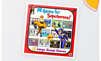 PE Games for Superheroes | 12 Large Group Games