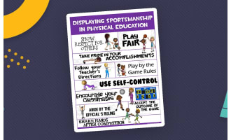 PE Poster Visuals: Displaying Sportsmanship in PE