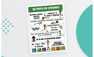 PE Poster Visuals – Physical Education Strong