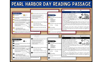 Pearl Harbor Reading Comprehension Passage and Questions