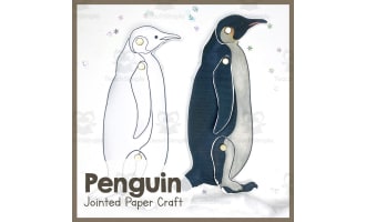Penguin Jointed Animal Craft | Articulated Animal Art Project