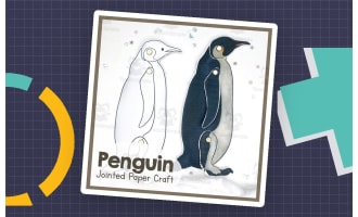Penguin Jointed Animal Craft | Articulated Animal Art Project