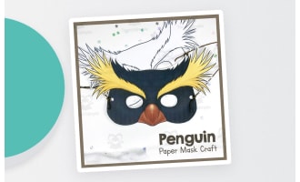 Penguin Paper Mask – Animal Craft Project