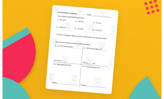 Percent Equations Guided Notes + Homework Set