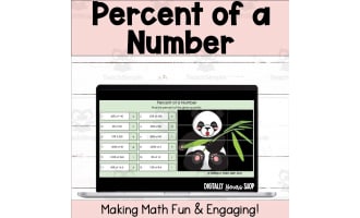 Percent of a Number - Finding Percent of a Number - Self-Checking Activity