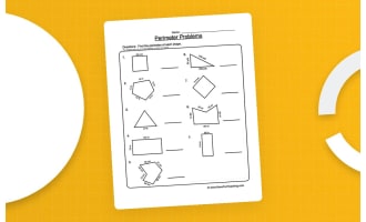 Perimeter Shape Problems Worksheet