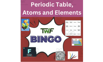 Periodic Table, Atoms, and Elements Science BINGO Activity