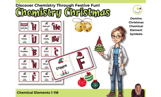 Periodic Table Elements Domino Game – Christmas Chemistry Activity