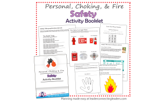 Personal Safety | Choking Safety | Fire Safety Activity Booklet