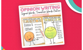 Persuasive Writing Anchor Charts – Signal Words Posters