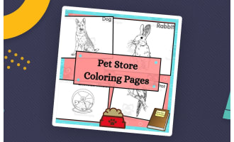 Pet Store Coloring Pages