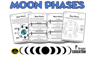 Phases of the Moon | Moon Phases Printable Learning Activity