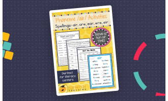 Phoneme /air/ Activity Packet