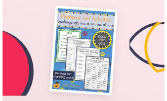 Phoneme /or/ Activity Packet
