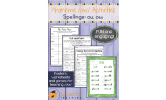 Phoneme /ow/ Activity Packet