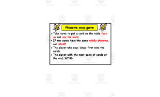 Phoneme Snap Card Game