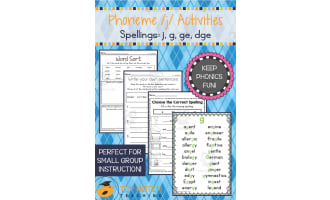 Phonemes /j/ Activity Packet