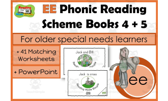 Phonic Readers, Matching Worksheets and PowerPoint Pack 3: EE