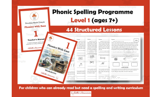Phonic Spelling Programme Level 1 Ages 7+