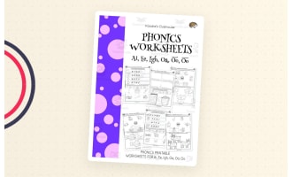 Phonics Ai, Ee, Igh, Oa, Oo, Oo Worksheets