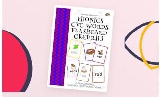 Phonics CVC Words Flashcard CKEURHB