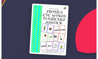 Phonics CVC Words Flashcard MDGOCK