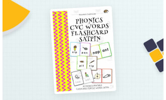 SATPIN Phonics Flashcards – CVC Words for Phase 2