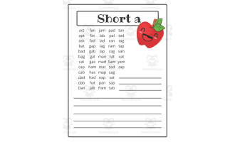 Phonics Dictionary and Vowel Anchor Charts
