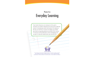 Phonics Fun: Everyday Learning Printable Workbook