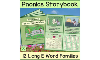 Phonics Story with Spelling Activities for Long E Vowel Sound