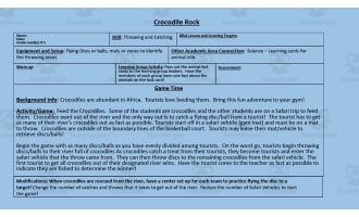 Physical Education Game: Crocodile Rock