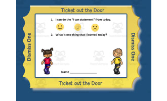 PE Ticket Out the Door – Sports Ball Exit Tickets