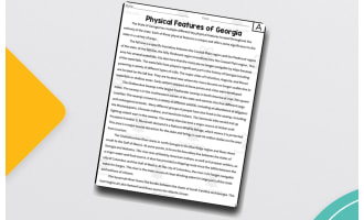 Physical Features of Georgia Reading Packet